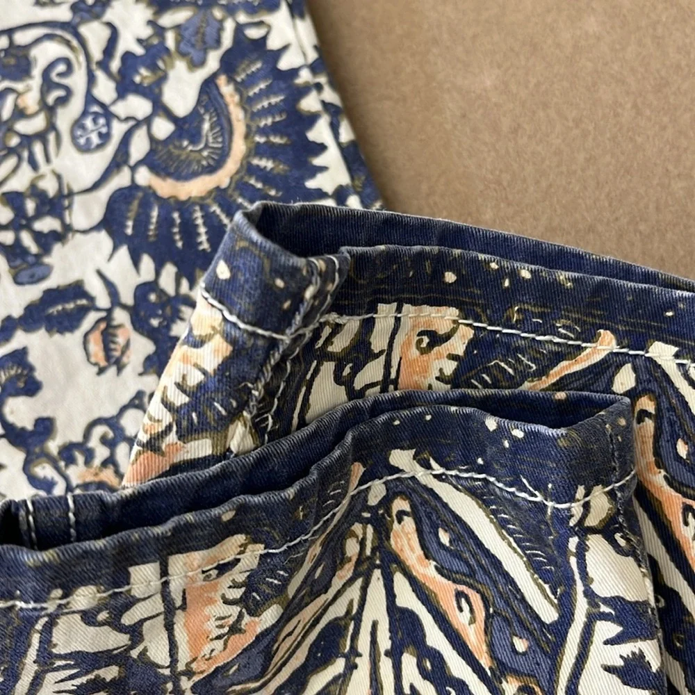 TORY‎ BURCH IZZY PRINTED CROPPED SKINNY JEANS WOMEN'S SIZE 25